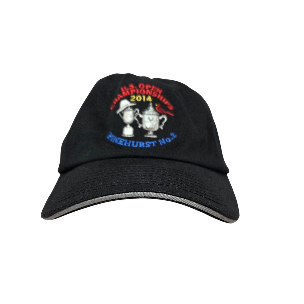 USGA 2014 US Open Pinehurst No 2 Member Hat Black Adjustable Golf Baseball Cap